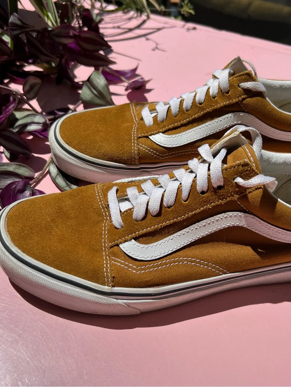 Vans Old Skool Suede Sneakers in Mustard Yellow | Men 8 / Woman 9.5